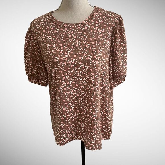 The Original MUK LUKS Floral Blouse Size Medium - Picture 1 of 7